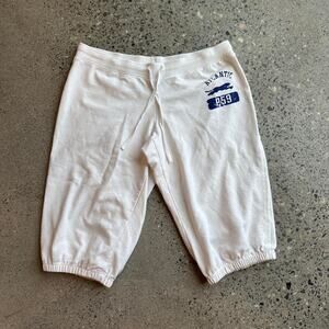 Derek heart women’s Large Shorts white cotton Sweatshorts low rise Y2K